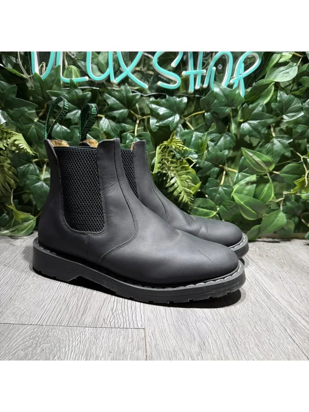 Solovair Dealer Chelsea Boots Mens Sz 8 Black Leather Made in England